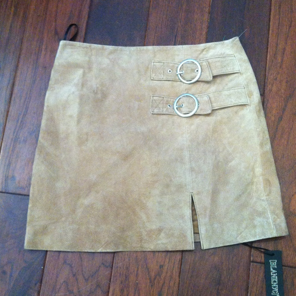Blanc NYC suede skirt